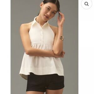 Anthropologie Maeve Halter Babydoll Tank Size Large